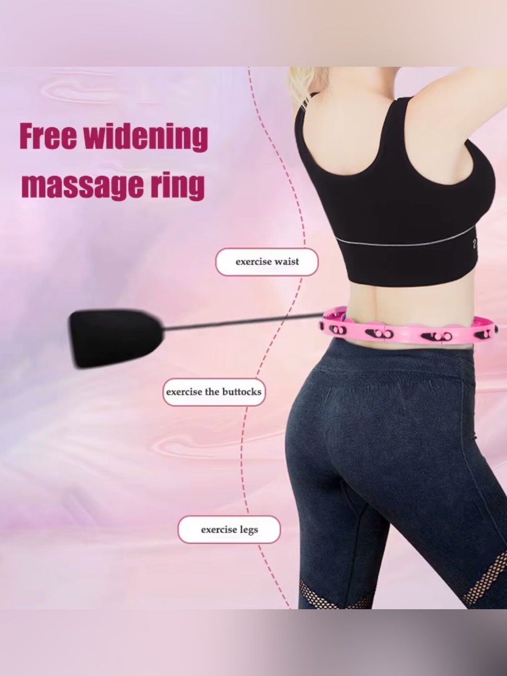 Pink Massage Ring for Exercise